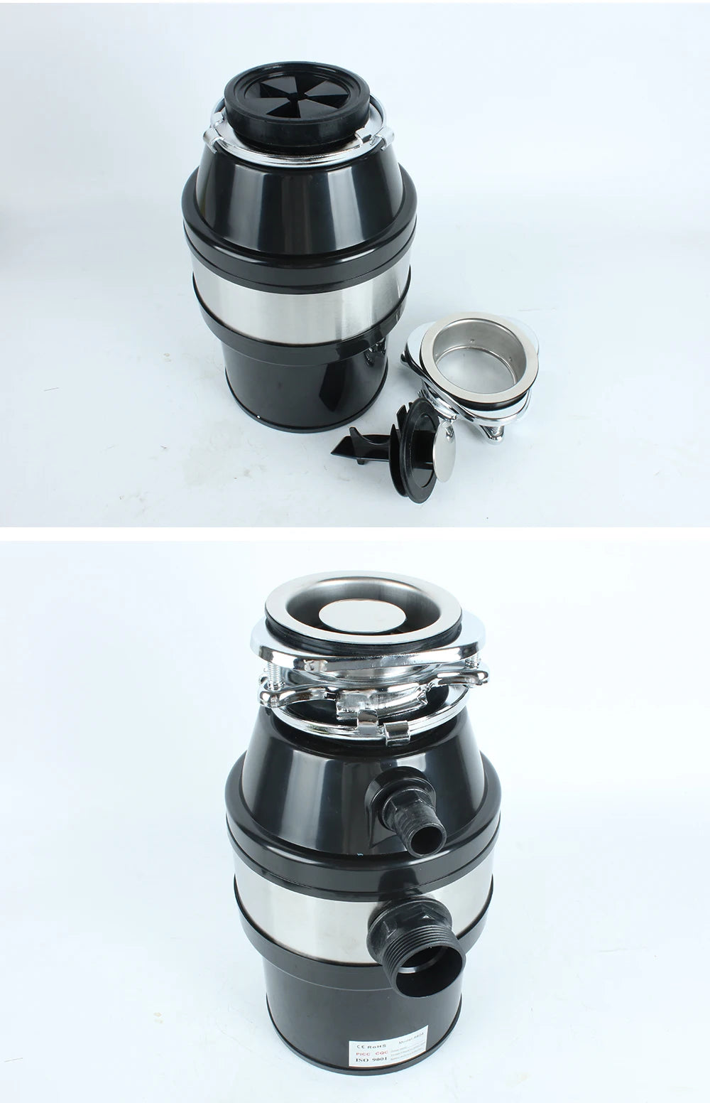 Electric Kitchen Food Waste Disposer – Heavy-Duty Under-sink garbage disposal unit with 220V, 550W power. Efficiently grinds food waste for easy kitchen cleanup.
