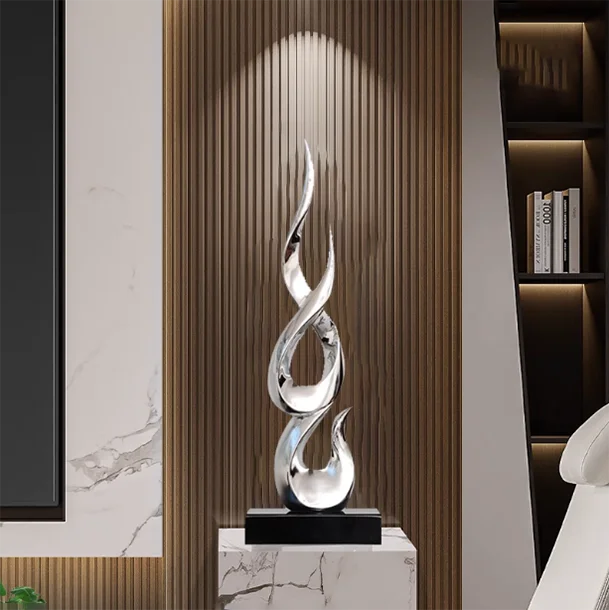 Marble Base Resin Sculpture Fenghshui Decoration Housewarming Gifts Home Livingroom Ornaments Office Study Accessories Crafts