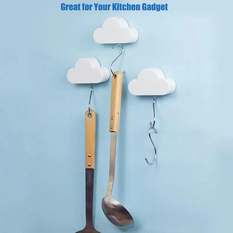 Cute Magnetic Cloud Powerful Magnets Keychains Hooks Key Hangers Organizer for Wall Door Entryway Foyer Easy to Install