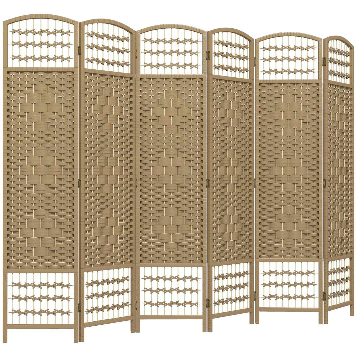 HOMCOM folding environment divider 240x170 cm Natural HOMCOM