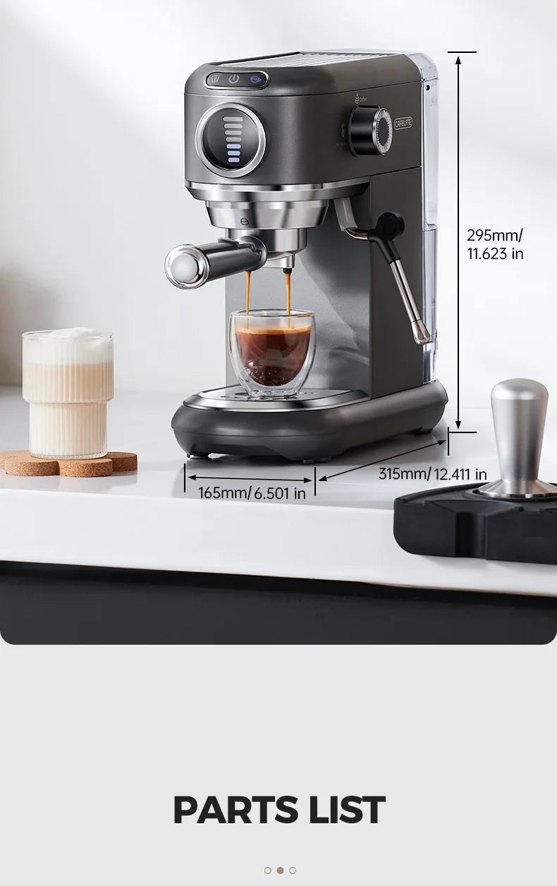 Cafelffe 4in1 Cappuccino Coffee Machine Dolce gusto Nes Capsule Espresso Maker ESE Pod Ground Gift for Lover,Dad,Mom Cafetera