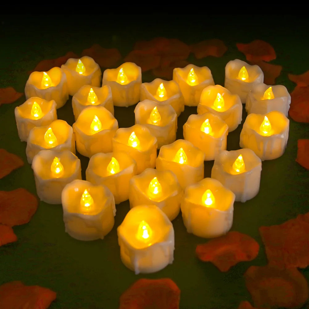 Flameless LED Tealight Candles with Remote Timer
Battery-operated votive candles perfect for weddings, holidays, and everyday décor.