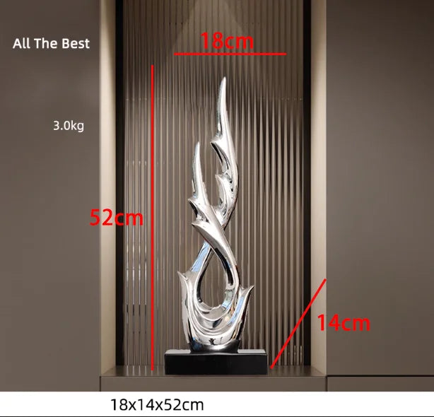 Marble Base Resin Sculpture Fenghshui Decoration Housewarming Gifts Home Livingroom Ornaments Office Study Accessories Crafts