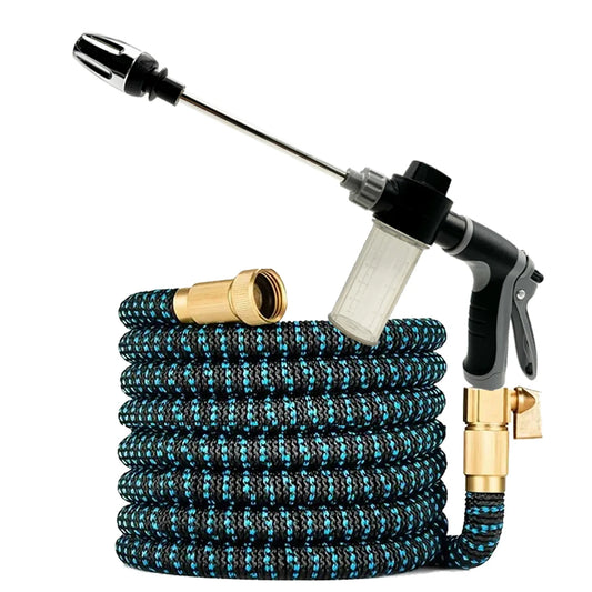 Garden Hose Expandable Magic Hose For Garden Watering And Cleaning, 3/4 ", Connector, Sprinkler Head, Watering Device, No Kinks