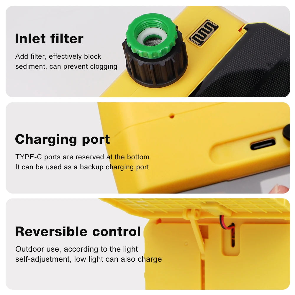 WIFI Solar Irrigation Timing Controller Smart Automatic Irrigation System for Garden Tap Valve Controller with Rain Sensor