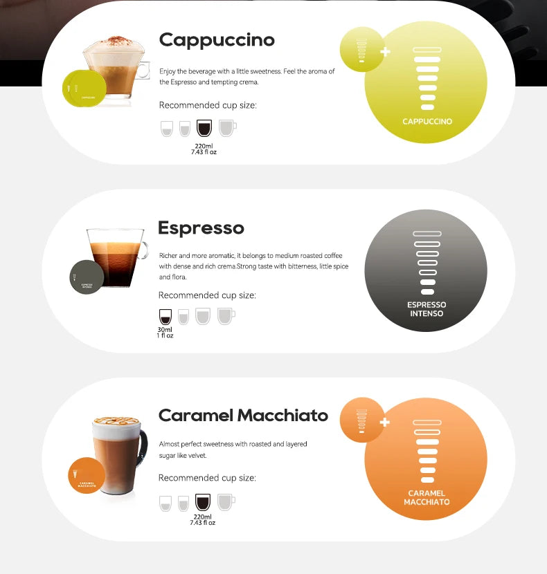 HiBREW 5in1 Capsule Coffee Machine Hot/Cold Espresso Cafetera Cappuccino Coffee Maker Lavaza Dolce Gusto Nespresso Powder H2C