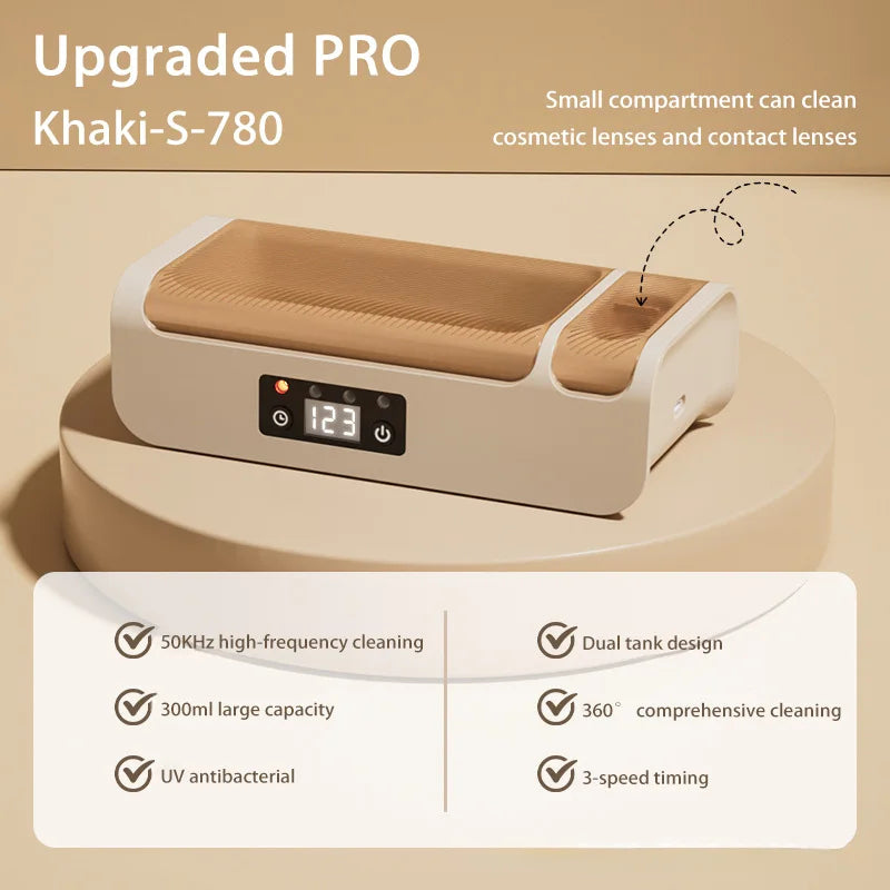Xiaomi MIJIA Ultrasonic Glasses Cleaning Machine Screen Display Ultrasound Jewelry Denture Cleaner High Frequency Ultrasonic