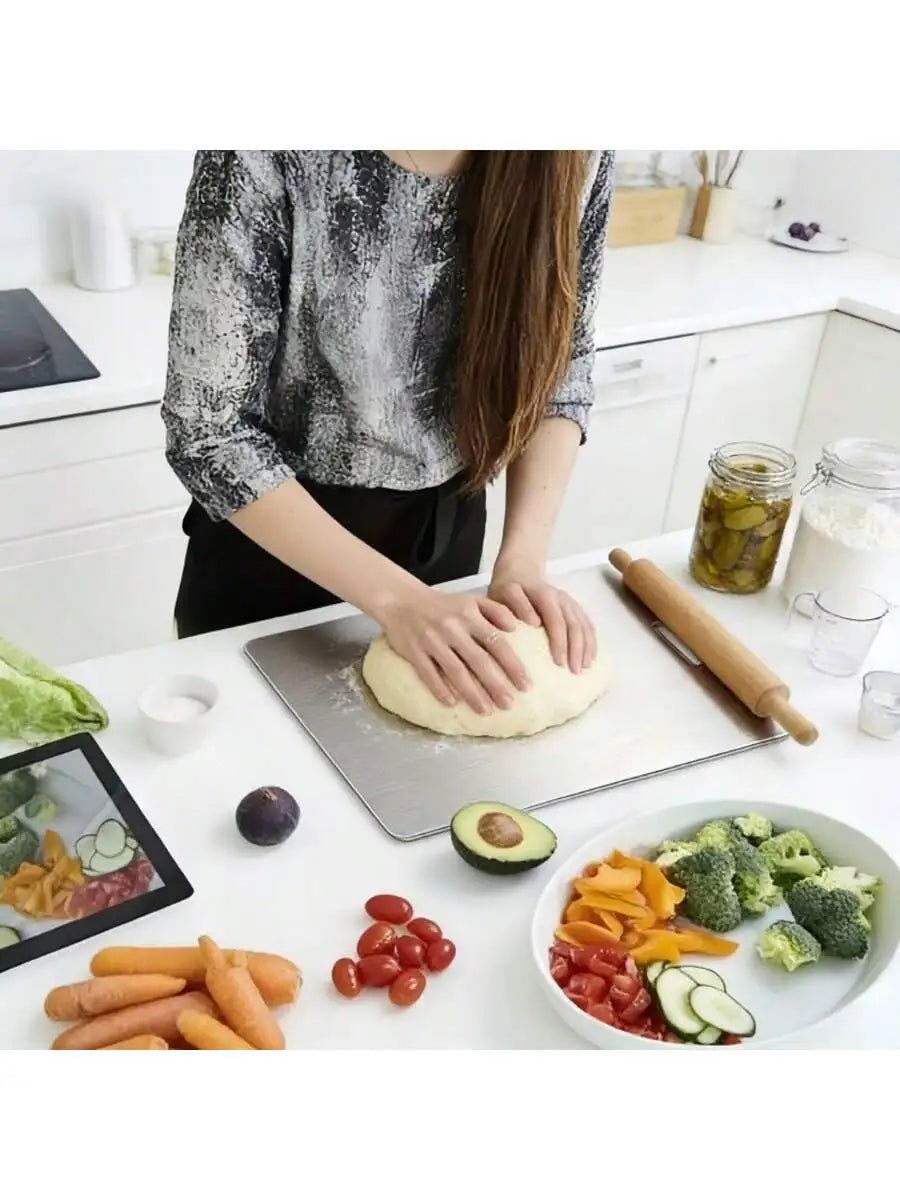 3pcs/1pc Titanium Cutting Board,Titanium Cutting Boards For Kitchen,304 Stainless Steel Cutting Board For Meat Fruit & Vegetable