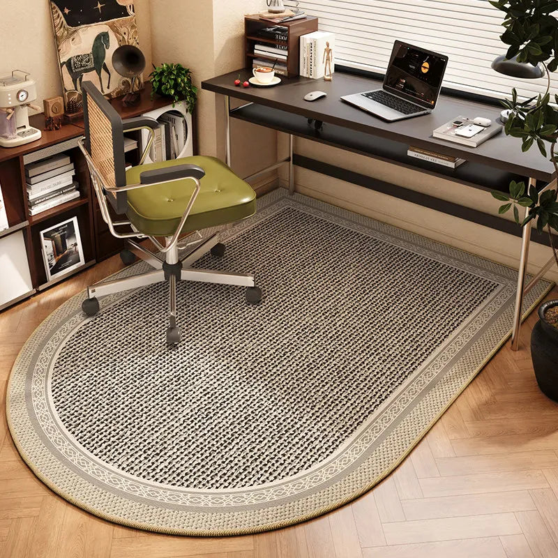 VIKAMA Simple Arched Carpet Office Meeting Room Seat Cushion Bedroom Desk Soundproof and Wear-resistant Floor Mat Home Decor