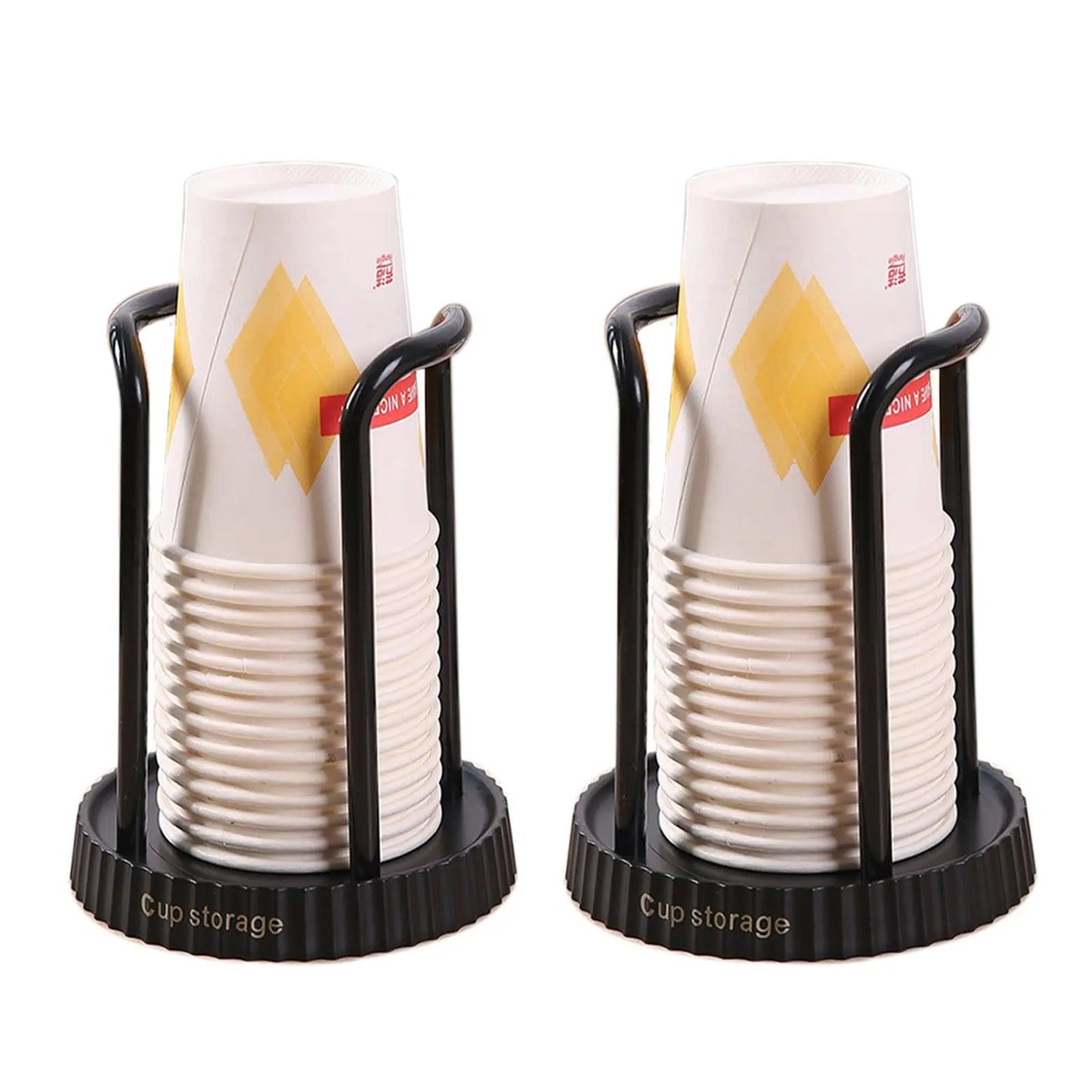 4 PACK Bathroom Cup Dispenser, Plastic Cup Holder, Disposable Cup Holder, Cup Dispenser for Restaurant, Coffee