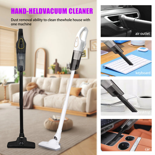 Handheld multifunctional vacuum cleaner, USB charging, 10000pa super strong suction, two color options, rich accessories