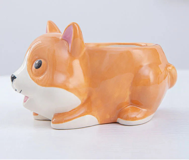 Creative Ceramic Cartoon Vase Cute Animal Panda Cactus Plant Potted Home Gardening Ornaments Ceramic Vase Gift Home Decoration