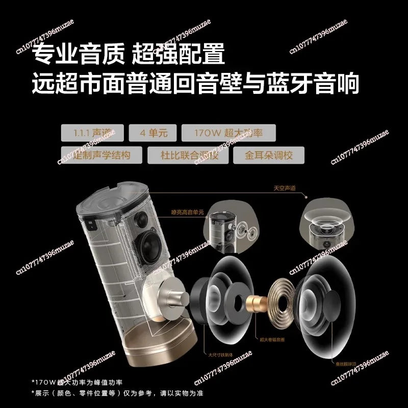 Wireless speaker 130W super strong subwoofer TV ensemble sound free combination Bluetooth