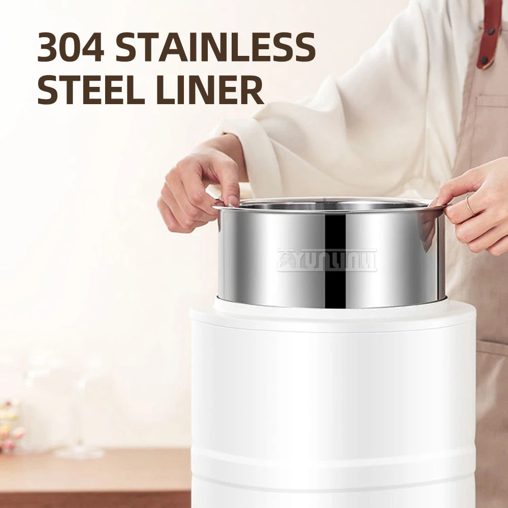 Stainless Steel Yogurt Maker – Large Capacity Features timing and constant temperature control for perfect fermentation. Easy to use and ideal for homemade yogurt.