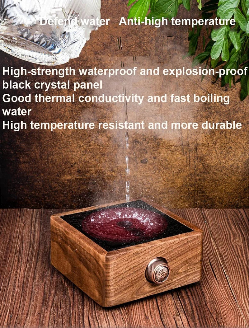 1000W Electric Ceramic Stove Portable Tea Maker Automatic Keep Warm Electric Tea Stove 6 Gear Heating Stove Boiling Water Heater