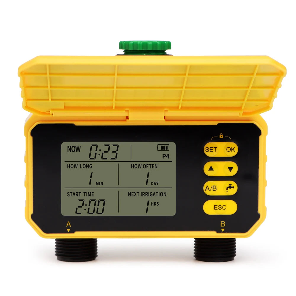 WIFI Solar Irrigation Timing Controller Smart Automatic Irrigation System for Garden Tap Valve Controller with Rain Sensor