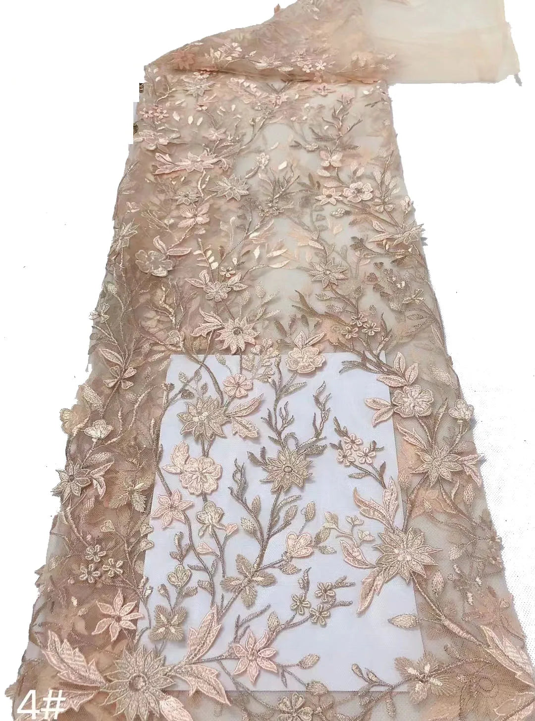 Quite Beautiful Africa Multi Color Fabric 3D Flower High Quality 2024 Embroidery Net Lace Rich Senegalese Wedding Party Dress