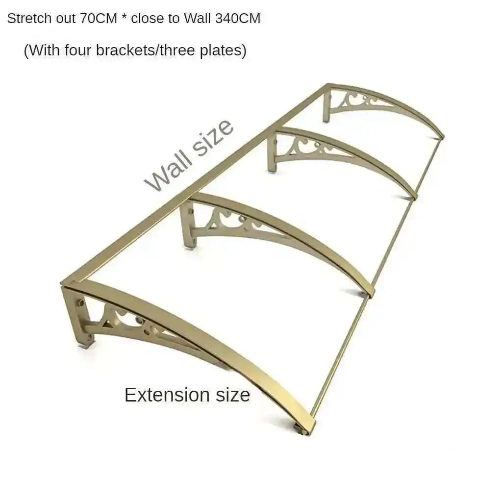 Modern Metal Awning for Electric Box Silent Outdoor Thickened Awnings Personalized Commercial Waterproof Awnings for Terrace