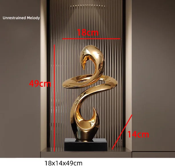 Marble Base Resin Sculpture Fenghshui Decoration Housewarming Gifts Home Livingroom Ornaments Office Study Accessories Crafts