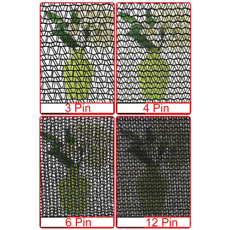 6X6m Black Shade Cloth with Grommets Sunblock Mesh Cover Anti-UV Garden Balcony Plant Sunshade Net Outdoor Greenhouse﻿﻿﻿﻿﻿﻿﻿﻿﻿﻿