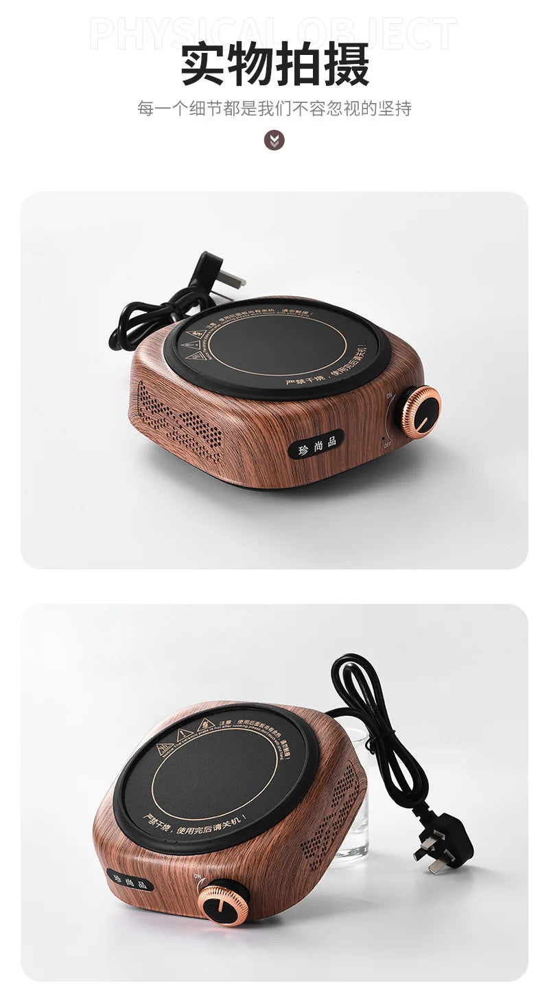 New Electric Ceramic Stove with Right Side Knob Indoor Tea Kettle Home Use Tea Boiler Small Electric Kettle Quiet Tea Stove
