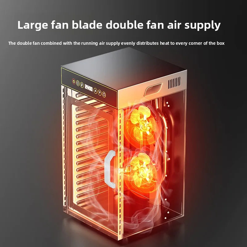 Premium 18-Tier Stainless Steel Food Dehydrator Commercial & Home Use, Adjustable Energy-Efficient Drying for Fruits/Meat/Herbs