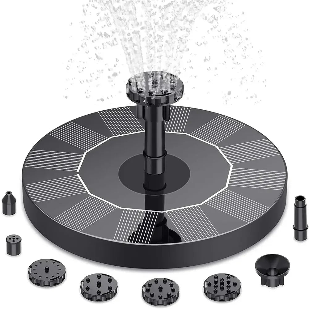 13cm, 16cm, 18cm Floating Solar Fountain Pumps - Perfect for Bird Baths, Garden Outdoor Water Pool and Pond Decoration