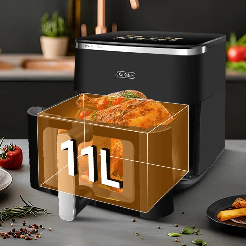 Air Fryer-KOTICIDSIN-KotiCidsin - 11L-2000W-touch screen with visible window