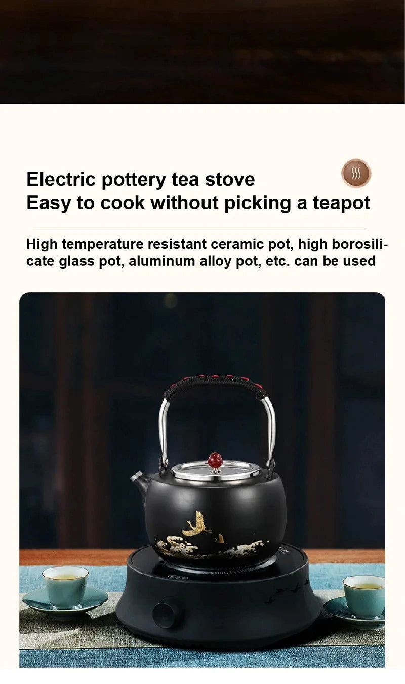 220V Mini Electric Stove Boiling Water Stove Household Tea Making Machine Multi-function Coffee Tea Heater Heating Stove 800W