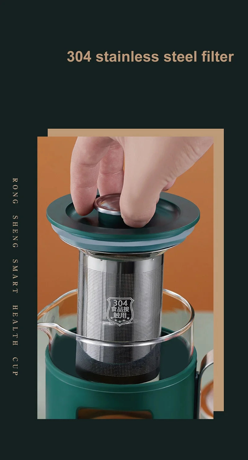 600ml Smart Tea Maker Portable Mini Health Pot Home Travel Multi-function Electric Kettle Automatic keep warm Kettle 220V