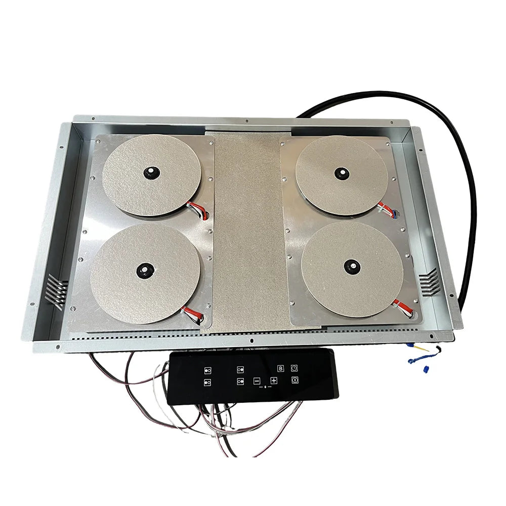 Invisible Built In Induction Hob Cooktop Stove Cooker Under Granite Marble Countertop Hidden 4 burner Hob Separated Control