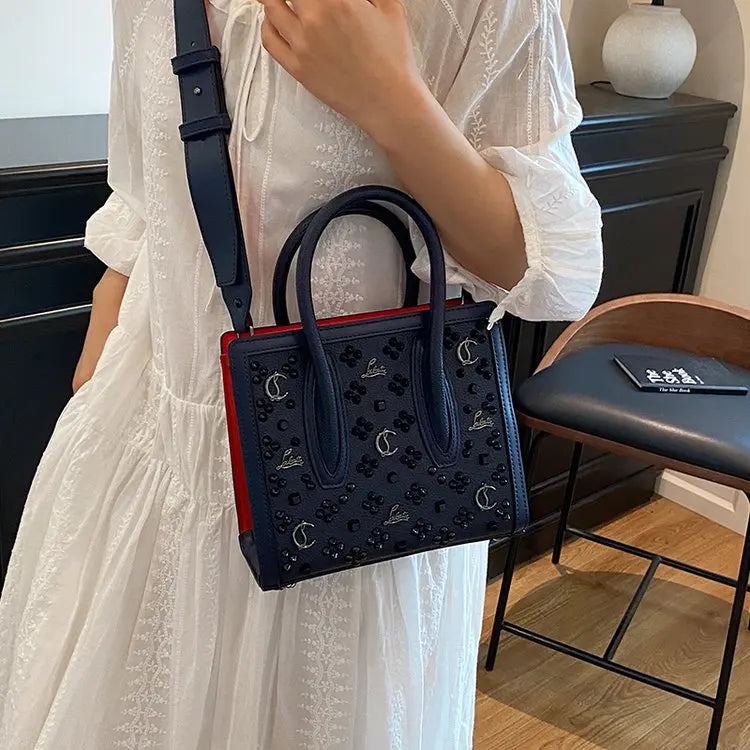 2026 Retro Hollow Out Tote Bag for Women, Large Capacity Canvas Shopper Bag, Fashion Shoulder Bag Crossbody Purse for Daily Use