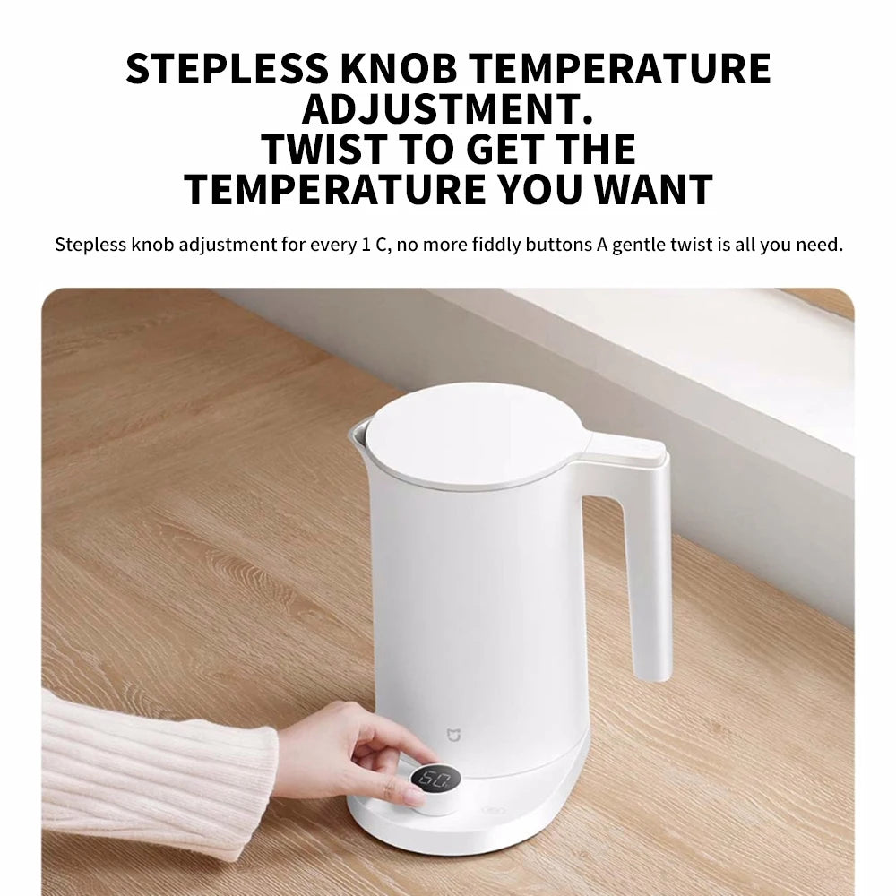 NEW MIJIA Smart Kettle 2 Pro Electric Kettles Kitchen Appliances LED Display 24H Intelligent Temperature Constant samovar