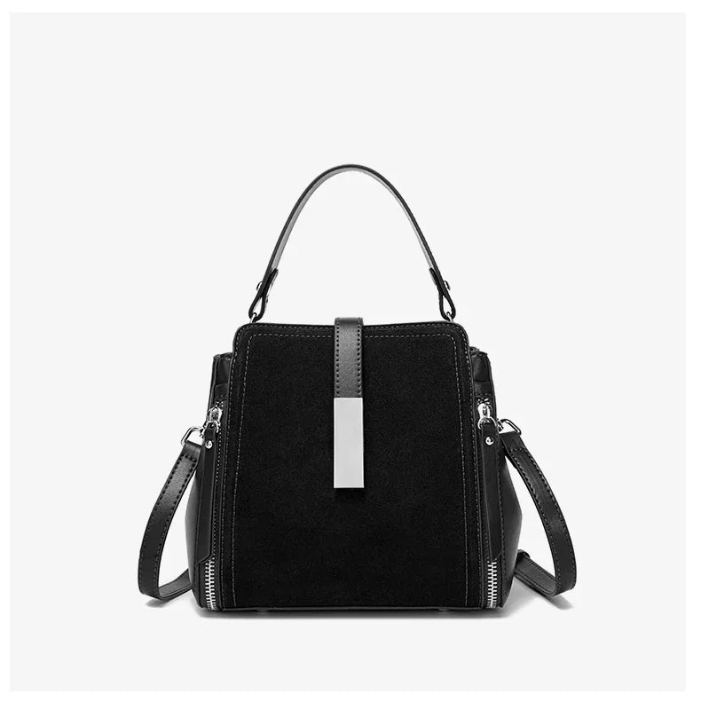 Winter Vintage Suede Leather Women’s Bag – Luxury Cowhide Design Elegant shoulder and crossbody handbag with a timeless vintage look. Soft, durable, and perfect for stylish winter wear.