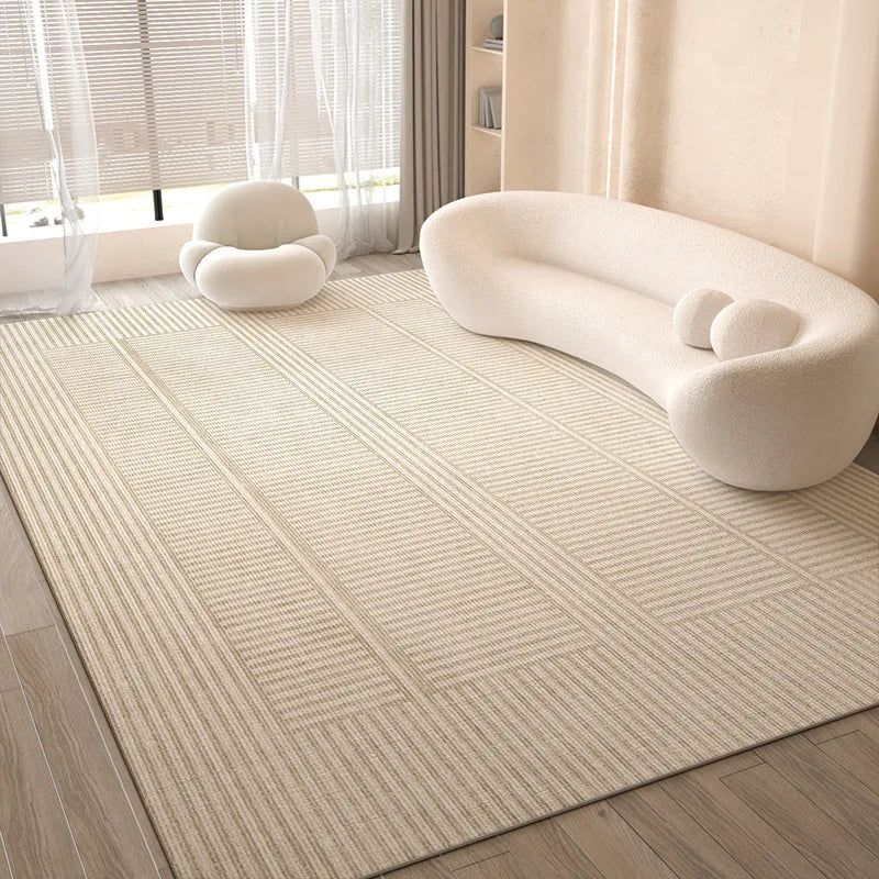 VIKAMA French Carpet For The Living Room, Wabi-Sabi Style Carpet, Easy To Maintain, Light Luxury, Bedside Carpet For The Bedroom