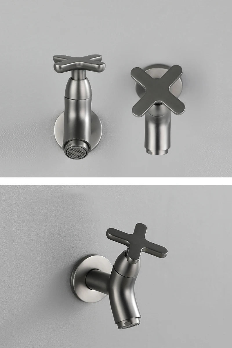 Wall Mounted Basin Faucet Mop Pool Brass Tap Outdoor Garden Faucet Single Cold Water Bathroom Accessories Kitchen Sink Faucets