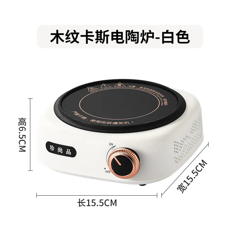 New Electric Ceramic Stove with Right Side Knob Indoor Tea Kettle Home Use Tea Boiler Small Electric Kettle Quiet Tea Stove