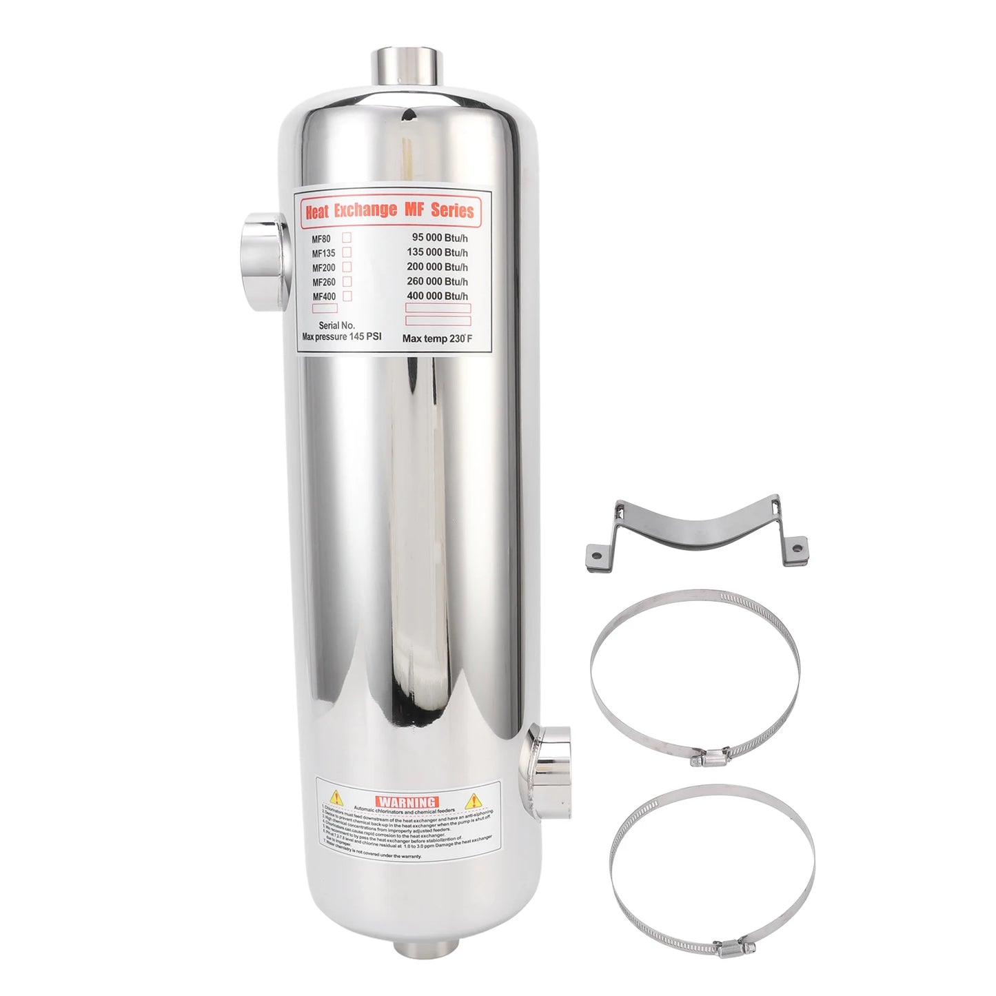60KW Swimming Pool Heat Exchanger SPA Thermostat Heater Pool Circulating Heating Equipment Pool Heat Exchange Equipment