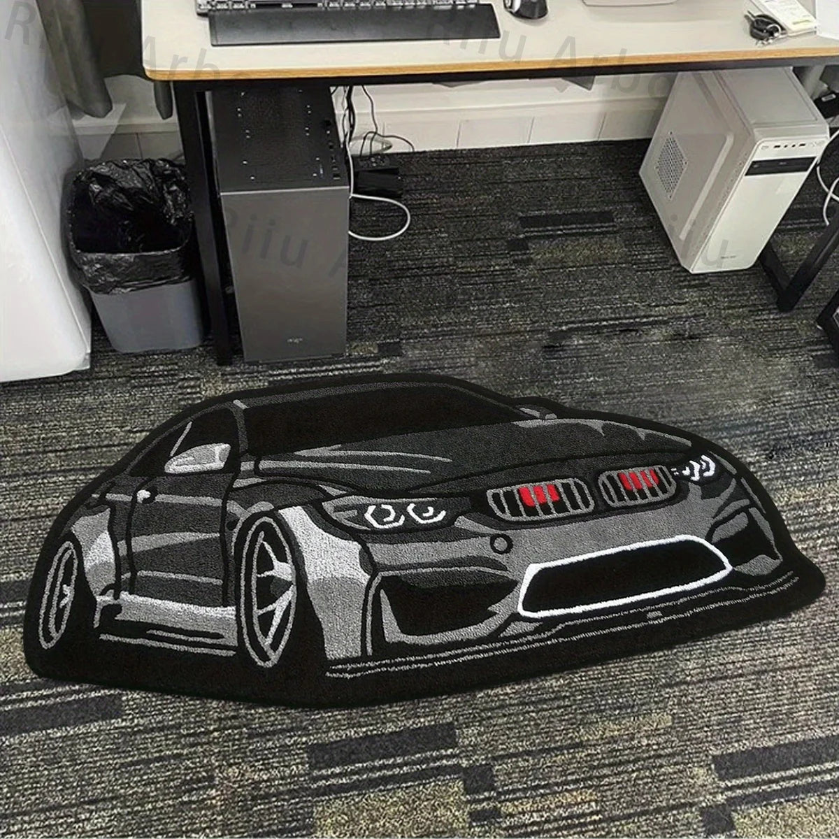 Bedroom Carpet Boys Room Decoration Rug Car Shape Floor Mat Car Lover Gifts for Boy Home Decor Bedside Mats Soft Fluff Shaggy