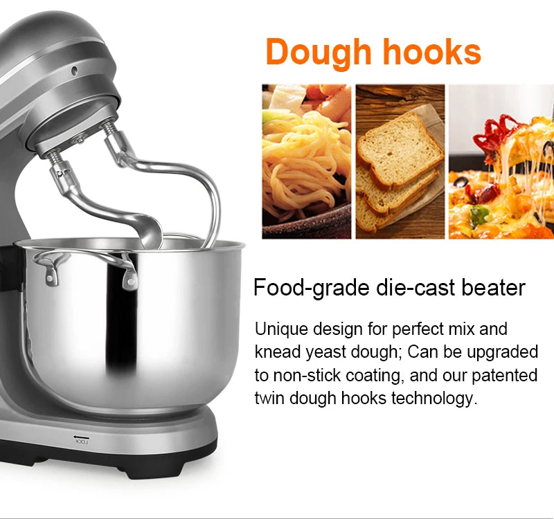 Home Stand Mixer High Power Capacity 2000W 11L Cake Bread Dough Mixer Planetary Electric Home Kitchen Appliance Food Mixer