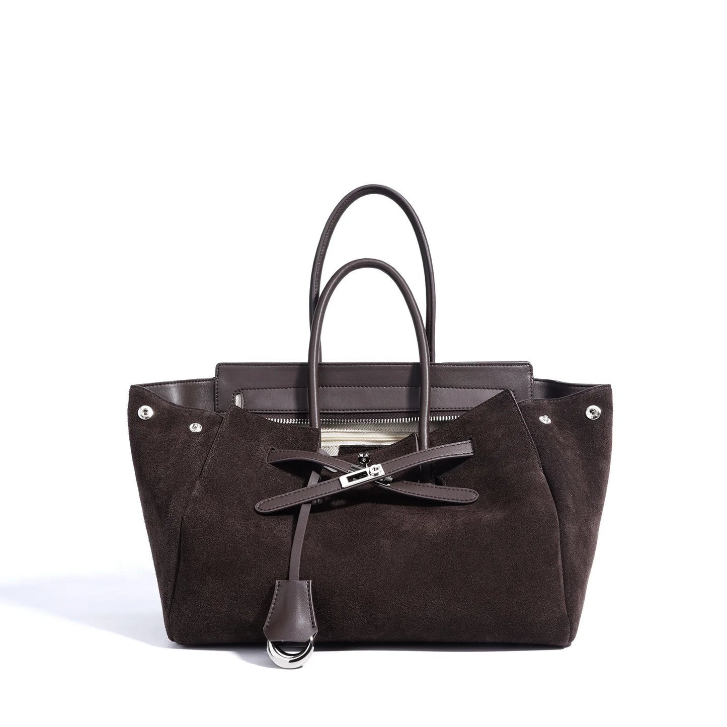 Early Autumn Retro Suede Tote Bag Women's New Versatile Single oulder Bag Commuter Bag Handbag for Outdoor Use
