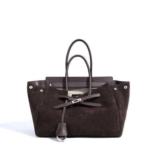 Early Autumn Retro Suede Tote Bag Women's New Versatile Single oulder Bag Commuter Bag Handbag for Outdoor Use