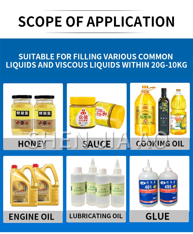 CSY-L15 Flow Weighing Type Fully Automatic Dispensing Filling Machine Honey Sesame Sauce Edible Oil Glue Viscous Liquid