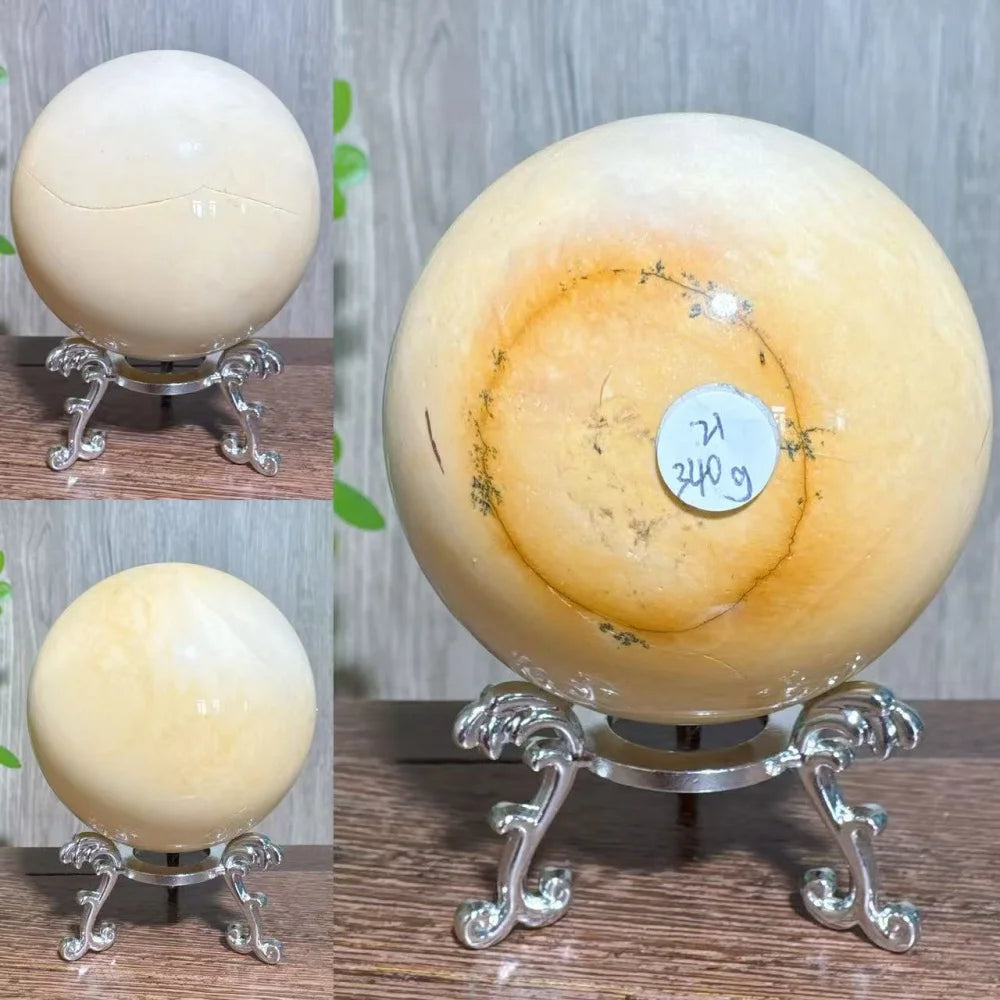 Natural Mookaite Geode Crystal Sphere – Unique Décor Raw cracked stone design with stand. Perfect for home décor, Reiki energy, and meaningful gift ideas.