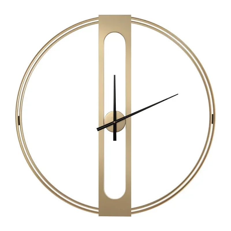 Nordic Light luxury creative decoration clock simple and fashionable living room clock Iron mute wall clock modern design decor