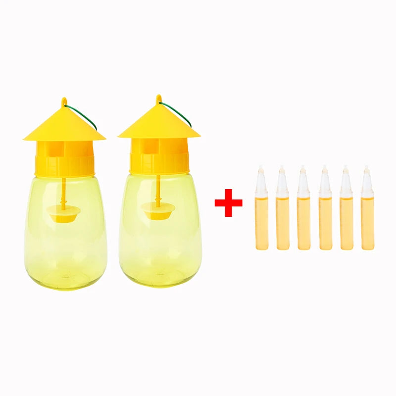 Fruit Fly Trap Reusable Plastic Insect Catcher Trap Transparent Environmentally Anti Flies Home Garden Orchard Pest Control Tool