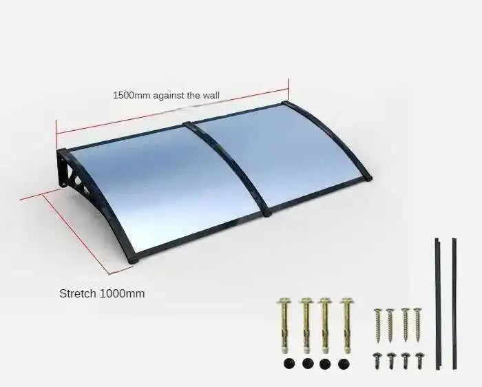 Fashionable Aluminum-plastic Panel Awnings for Outdoor Rainproof UV-proof Silent Awning Modern Simple Awnings for Door Head