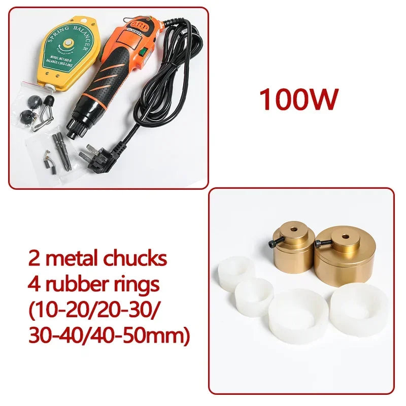 ZONESUN Optional Mix Up Capping Machine Portable Automatic Electric With Security Ring Bottle Capper Screwing Sealing Machine