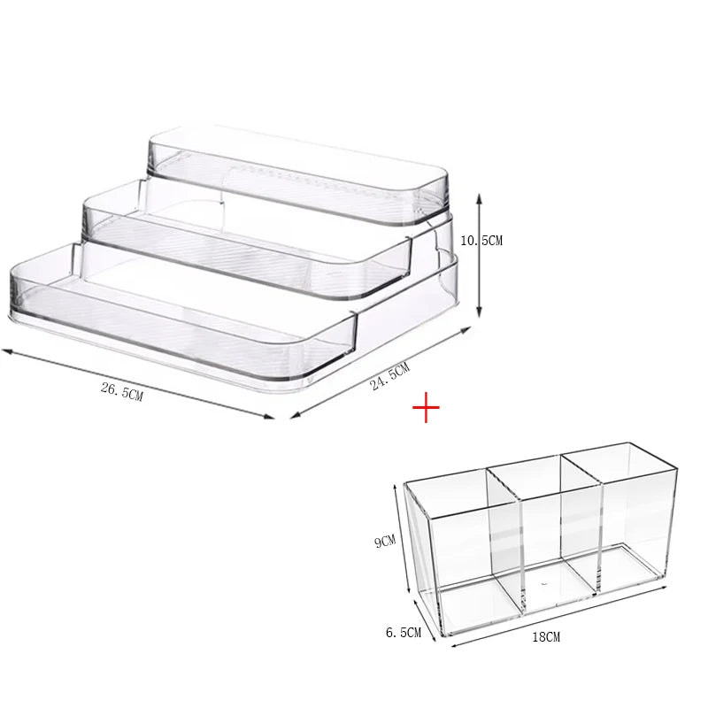 3 Tier Desktop Perfume Shelf Bathroom Makeup Organizer Perfume Aromatherapy Organizer Skin Care Product Storage Rack Organizer