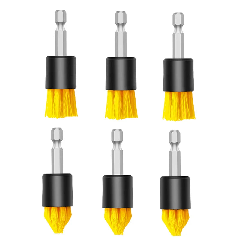 11pcs Electric Drill Brush Head Cleaning Household Universal Tapered Tools Floor Tile Polishing Kitchen Bathroom Car Wash Set